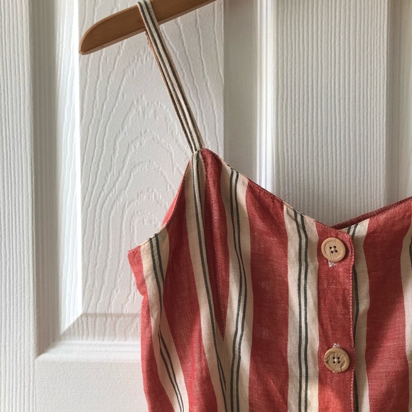 Urban Outfitter Red Striped Botton front Dress 🔴 - Picture 3 of 6